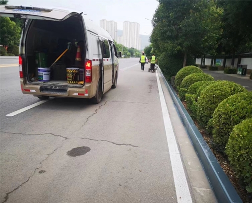 延安道路标线